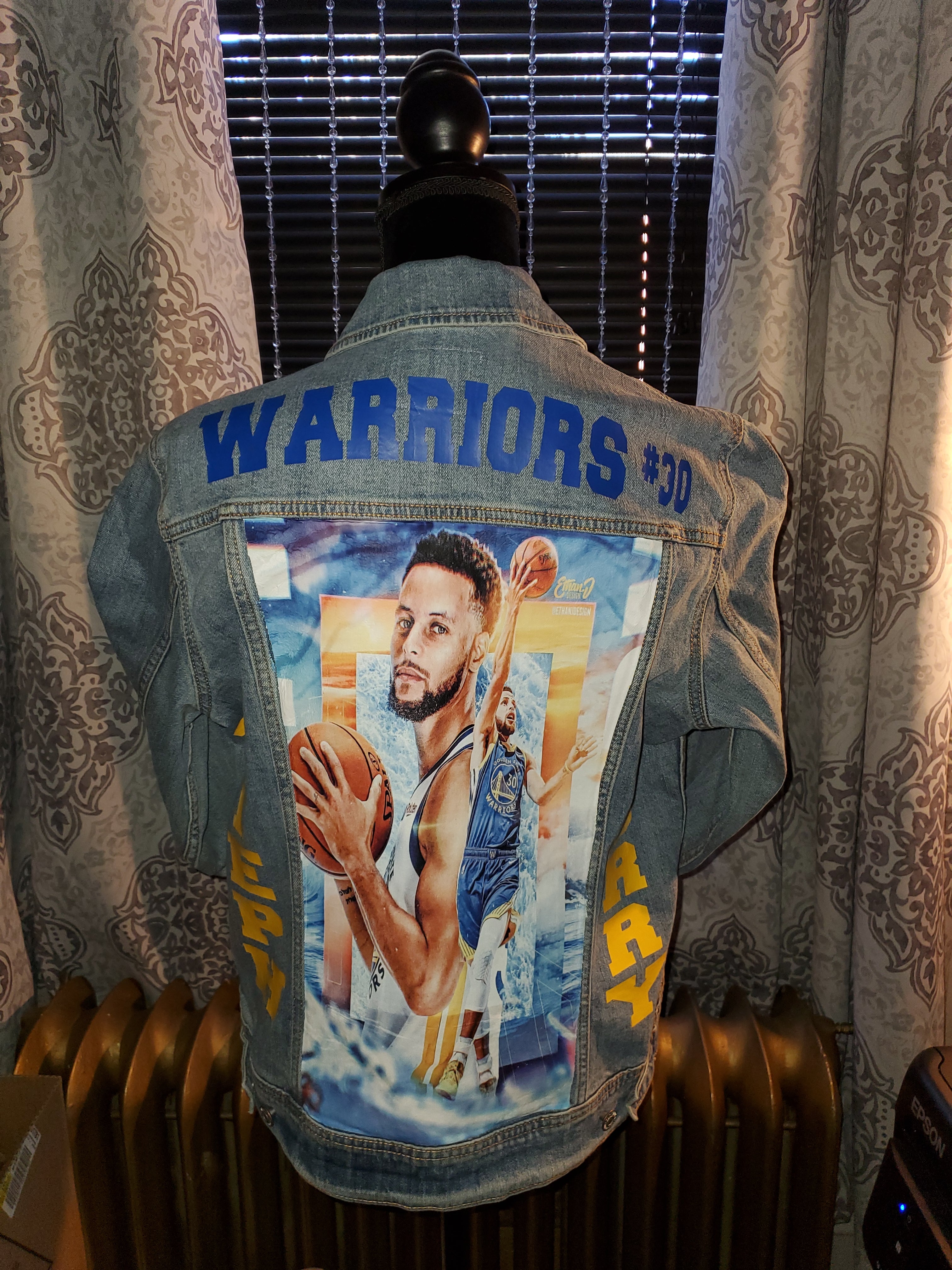 Warriors jean store jacket