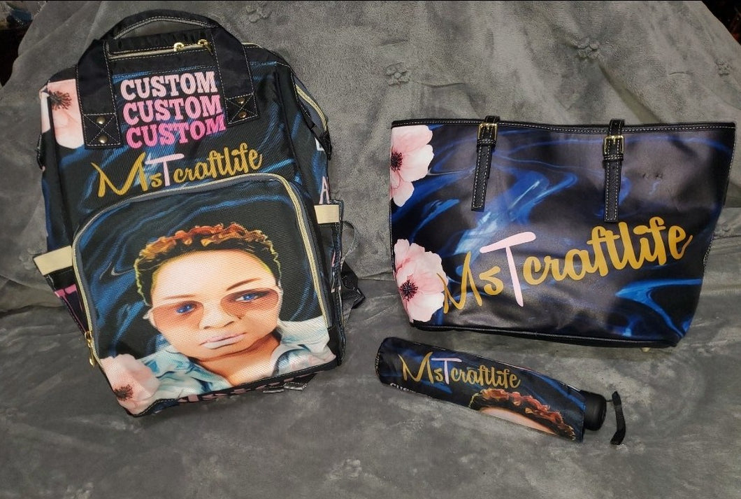 Customized Backpack / Diaper Bag